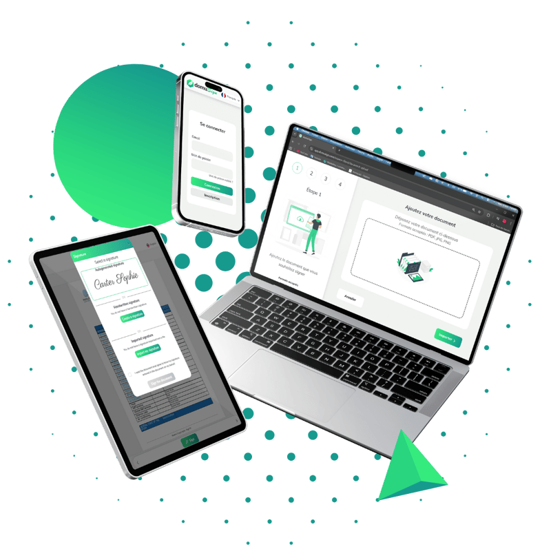 Domusign plateforme signature électronique multiécrans